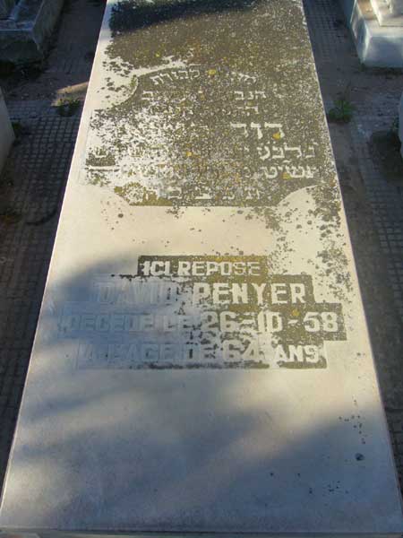 Grafsteen van PENYER David
