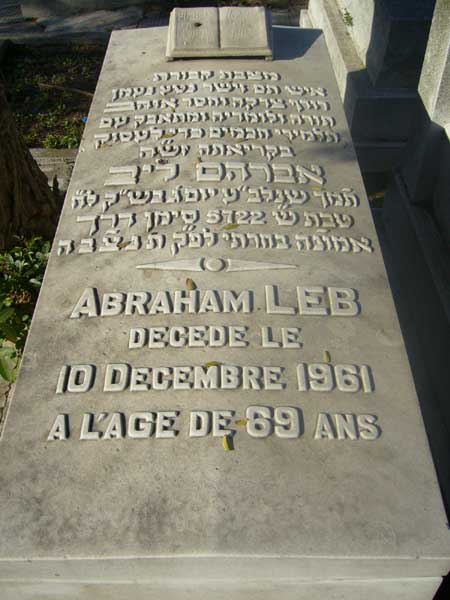 מַצֵּבה פון LEB Abraham