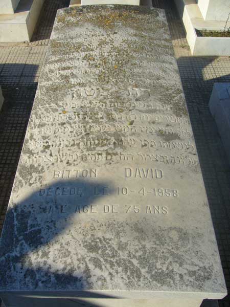 Lápide de BITTON David