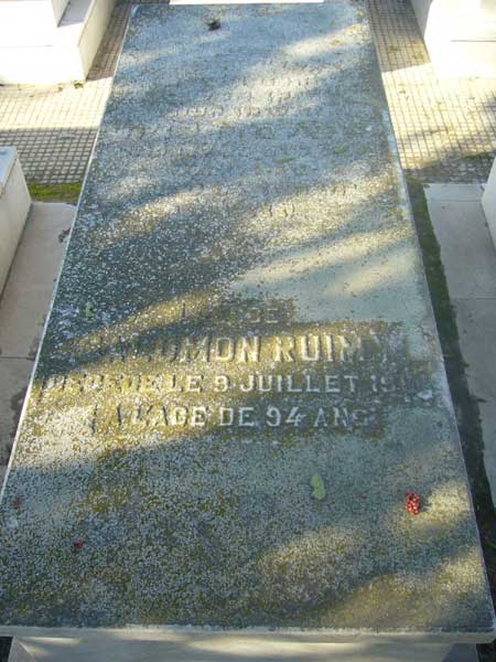 Stèle de RUIMY Salomon
