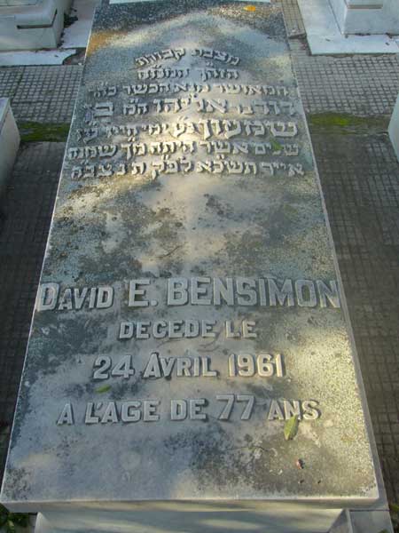 Grabstein von BENSIMON David E.