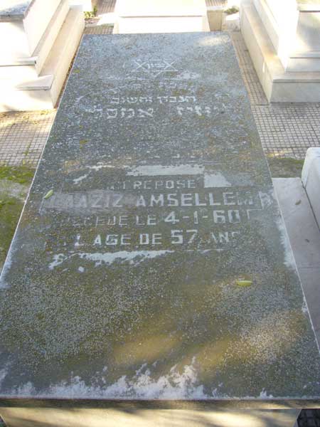 Tombstone of AMSELLEM Laaziz