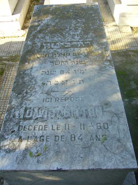 Lápide de BITTON David