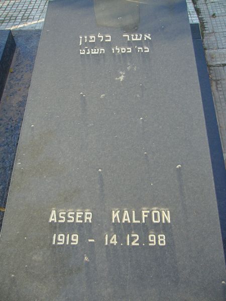 KALFON Asser 的墓碑