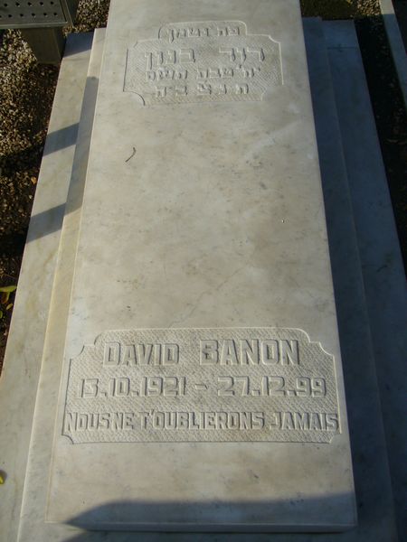 Grabstein von BANON David