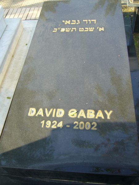 Tombstone of GABAY David