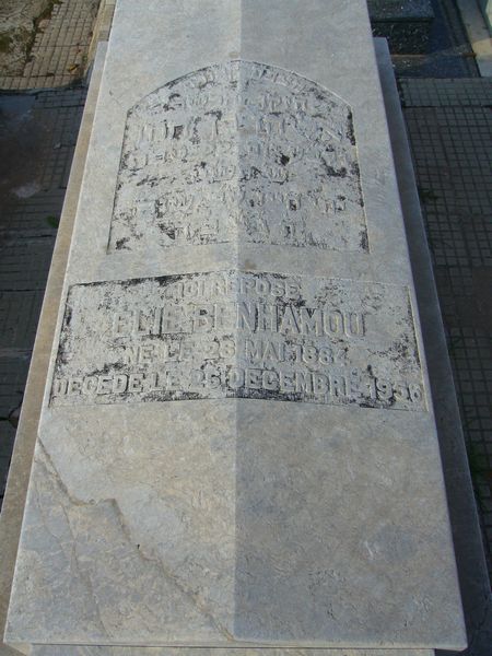 Lápide de BENHAMOU Elie