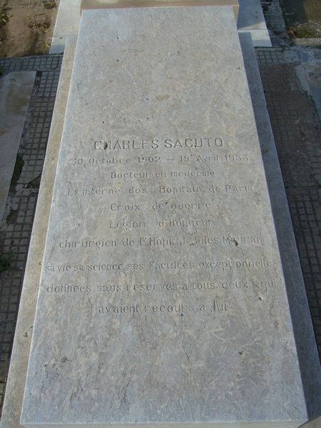 Tombstone of SACUTO Charles