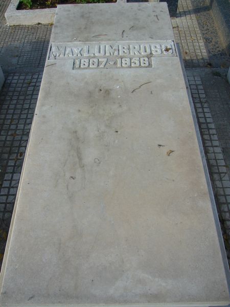 Stèle de LUMBROSO Max Menahem