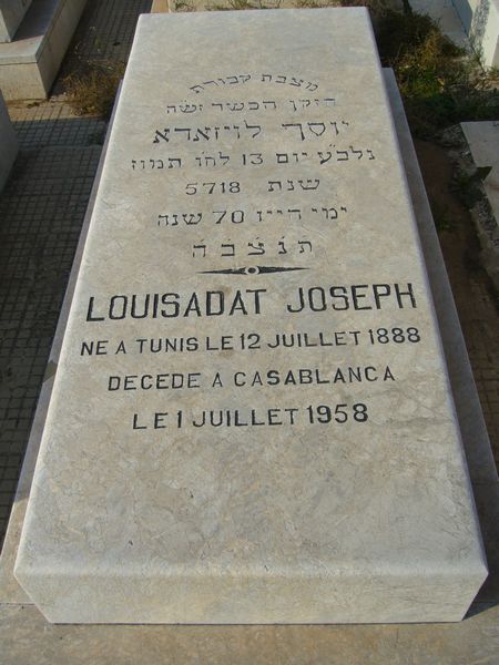 מַצֵּבה פון LOUISADAT Joseph
