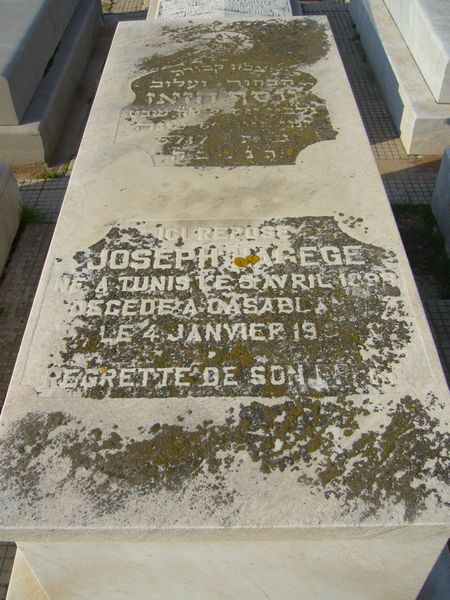 Grabstein von HAGEGE Joseph