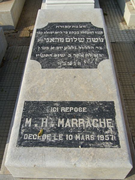 Lápide de MARRACHE Moshe H.