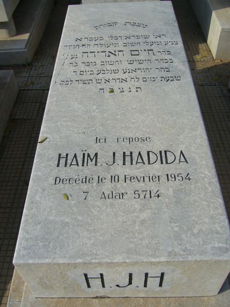 Stèle de HADIDA Haim J.