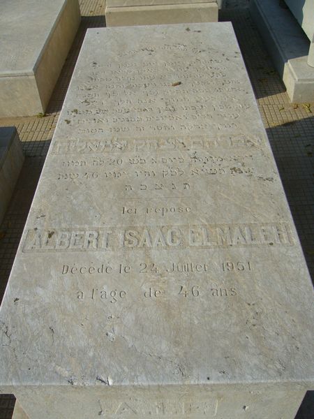 Estela de ELMALEH Albert Isaac