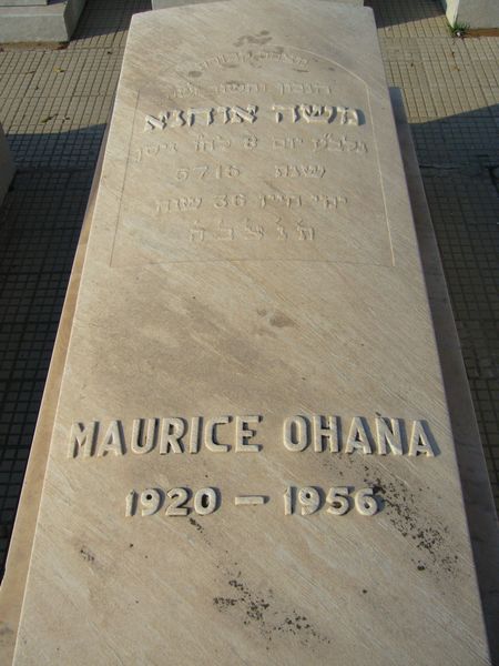 Tombstone of OHANA Maurice Moshe