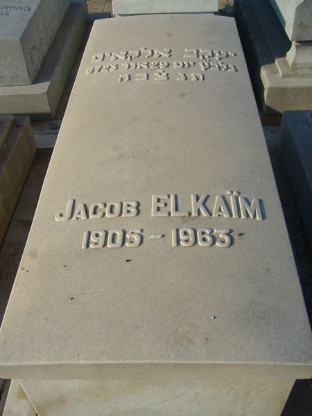 ELKAIM Jacob 的墓碑