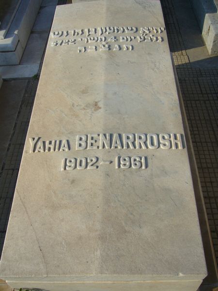 Grabstein von BENARROSH Yahia S.
