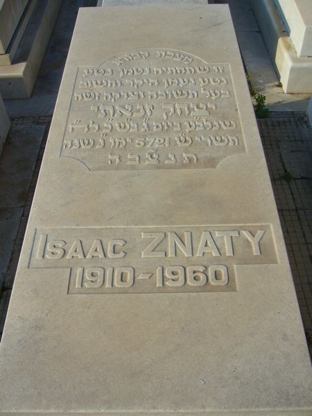 ZNATY Isaac 的墓碑