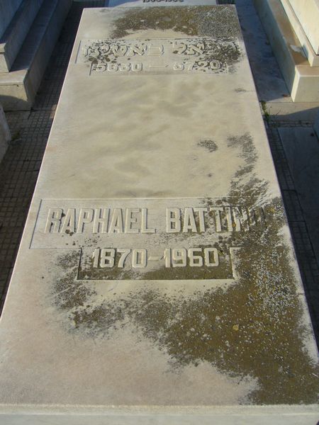 Lápide de BATTINO Raphael