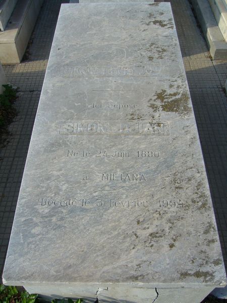 Grafsteen van DJIAN Simon