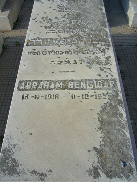 Lápide de BENGIOAR Abraham