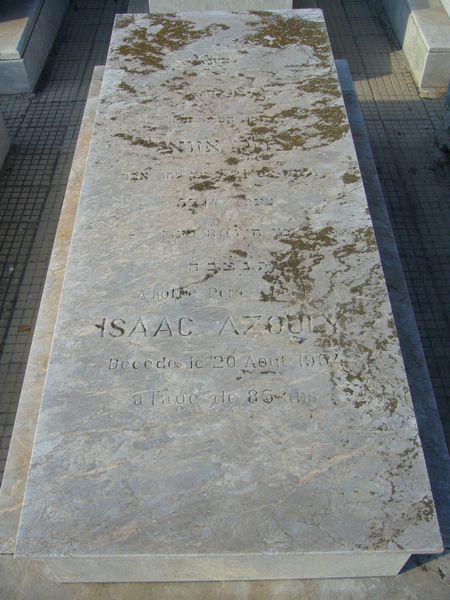 AZOULAY Isaac fejfája