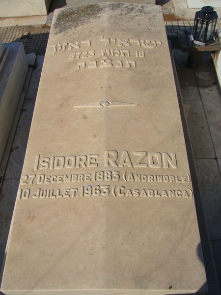 Tombstone of RAZON Isidore