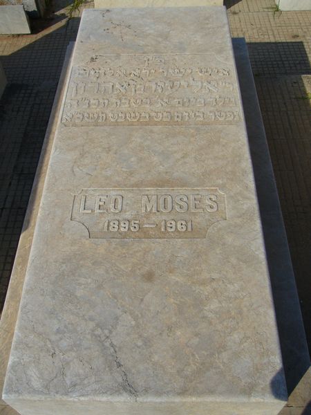 Grafsteen van MOSES Leo