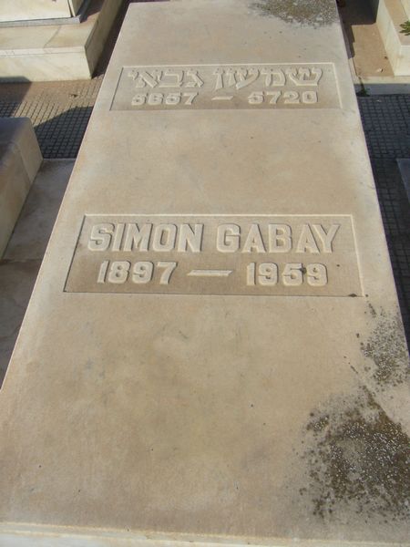 GABAY Simon 的墓碑