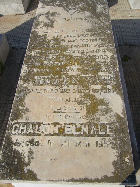 ELMALEH Chalom fejfája