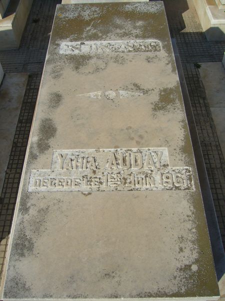 Tombstone of AUDAY Yahia
