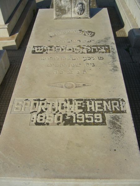 Tombstone of SPORTICHE Henri Issac