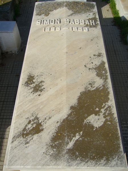 Tombstone of SABBAH Simon