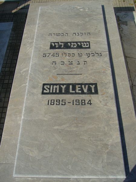 Tombstone of LEVY Simy