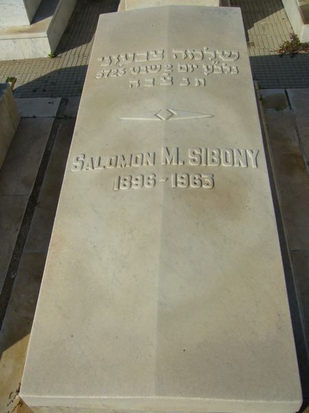 Lápide de SIBONY Salomon M.