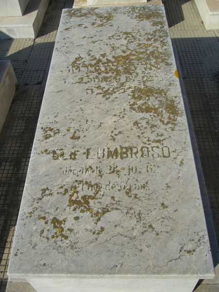 Stèle de LUMBROSO Elie