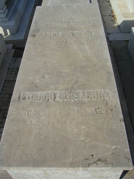 Grabstein von BENSABBAT Eliahou