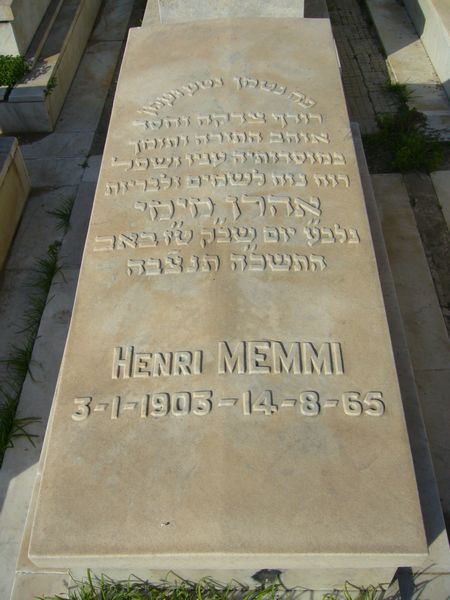 Tombstone of MEMMI Henri