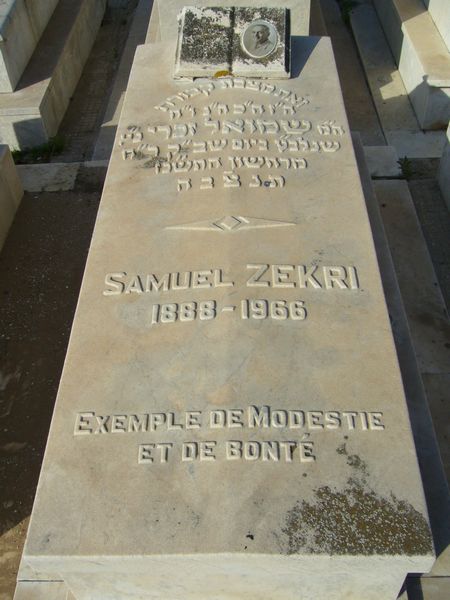 Grafsteen van ZEKRI Samuel