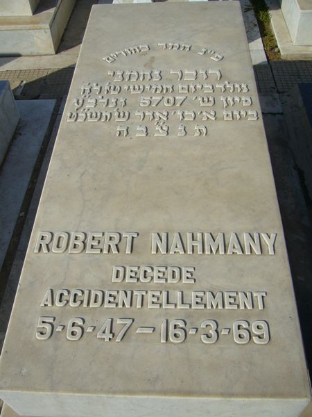 NAHMANY Robert 的墓碑