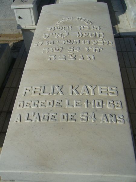 KAYES Felix Messod 的墓碑