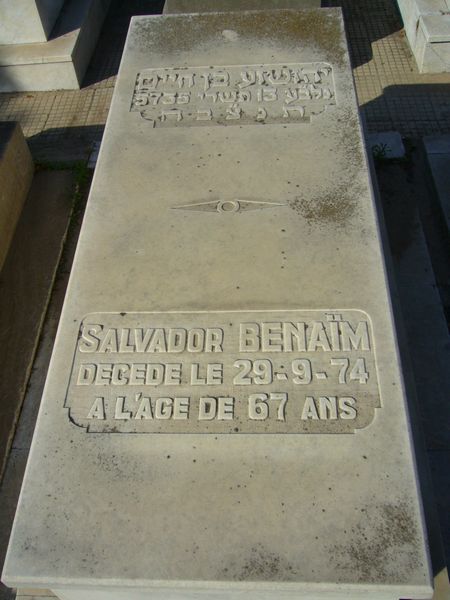 Grabstein von BENAIM Salvador