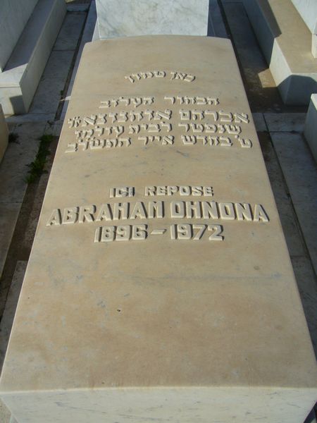 Stèle de OHNONA Abraham