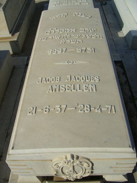 AMSELLEM Jacques Jacob 的墓碑