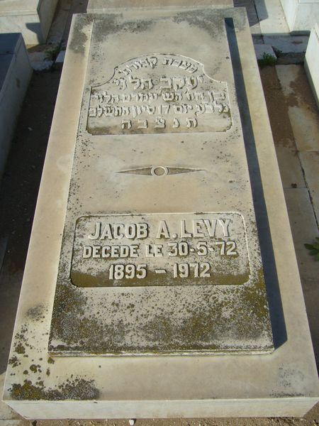 Tombstone of LEVY Jacob A.