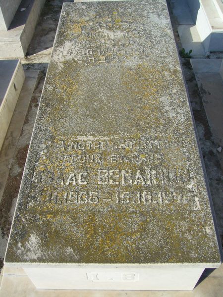 Lápide de BENAIOUN Isaac