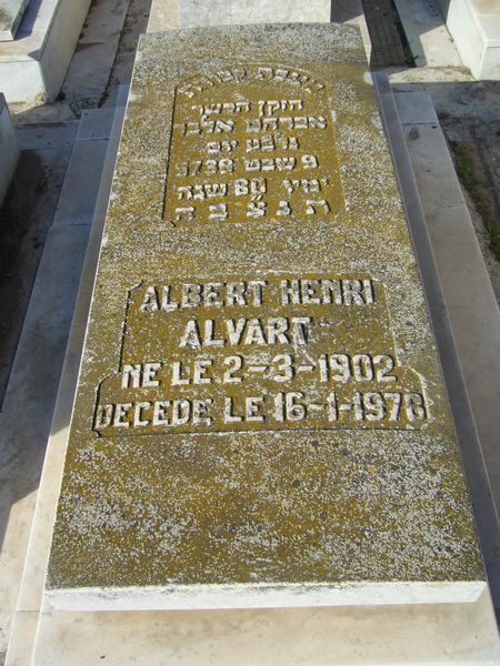 Lápide de ALVART Albert Henri