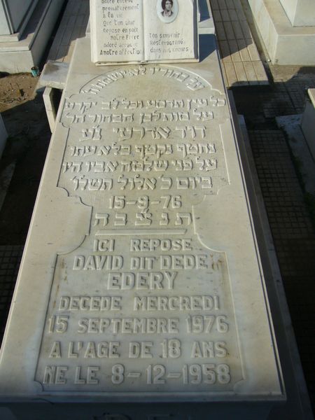 Stèle de EDERY David ""Dede""