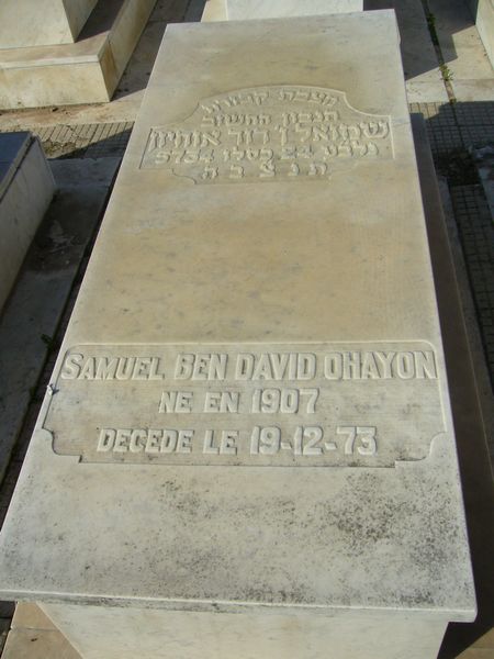 BENDAVID OHAYON Samuel 的墓碑