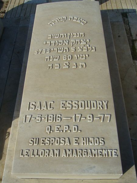 Stèle de ESSOUDRY Isaac